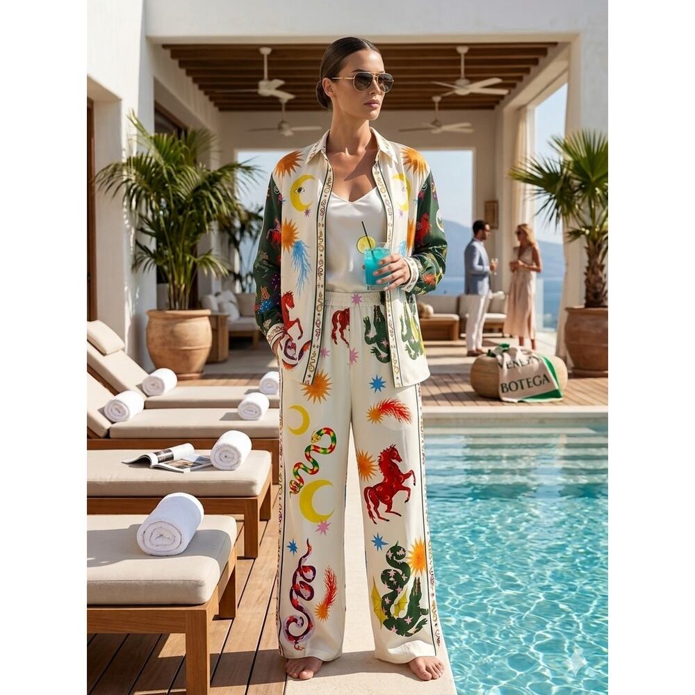 TFY Collection Two-Piece Set Endless Moon Boutique Resort Wear Luxury Plus 3X